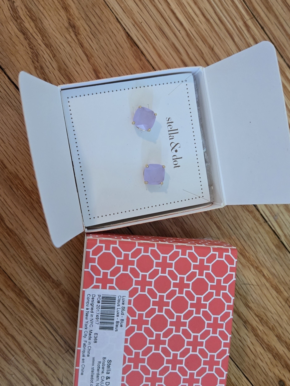 Stella & Dot Lux Stud Blue